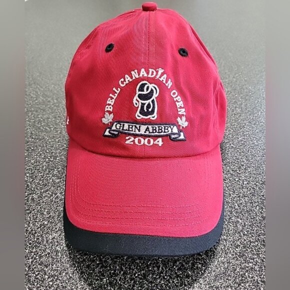 Bell Canadian Open Glenn Abbey 2004 Ahead Headgear Red Golf Cap OSFM - Picture 1 of 8